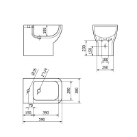 Bidet in vitreous-china - immagine 3
