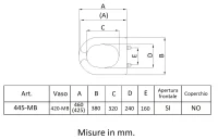 Sedile con apertura frontale senza coperchio per art. 420-MB - immagine 2