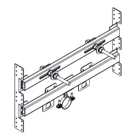 Bracket for fixing ceramic washbasin to drywall.