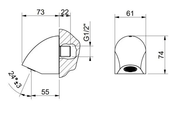 Shower head Vandal resistant and anti ligature - Image 2