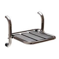 Sedile ribaltabile doccia in acciaio inox lucidato