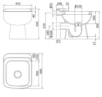 Vuotatoio in vitreous china - immagine 2