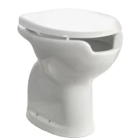 WC ergonomico con apertura frontale completo di sedile e coperchio
