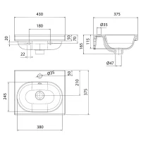 Lavabo in vitreous china - Premium - immagine 2