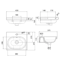 Lavabo in vitreous china - Premium - immagine 2