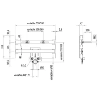 Bracket for fixing ceramic washbasin to drywall. - Image 2