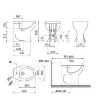 Bidet filo parete - immagine 2