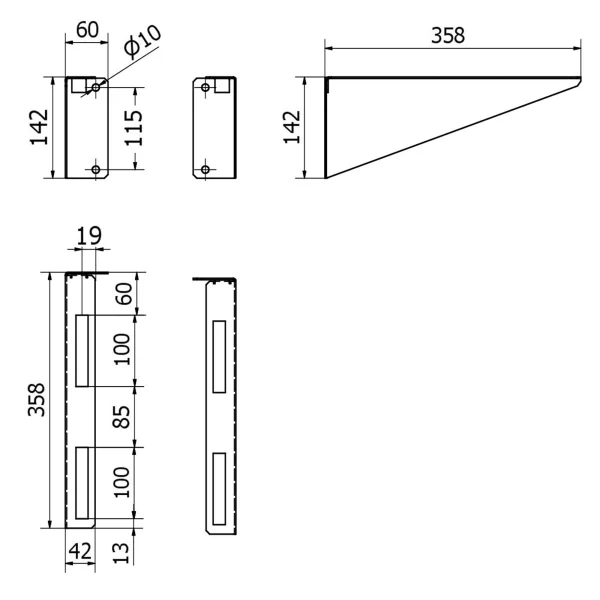 Staffe per lavabo art. 400 - immagine 2