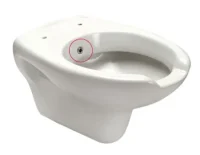 WC sospeso in vitreous china con apertura anteriore con funzione bidet