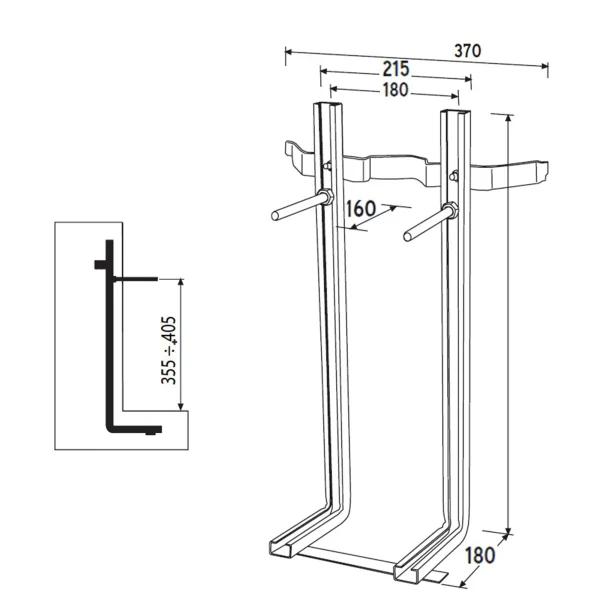 Bracket for fixing wall-hung toilets to masonry - Image 2